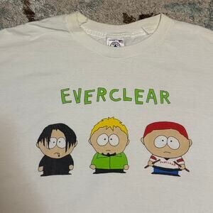 Vintage Everclear South Park Parody Band Shirt Size XL 90s